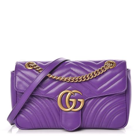 gucci purple marmont small shoulder bag|gucci marmont matelassé shoulder bag.